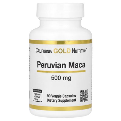 California Gold Nutrition, Peruvian Maca, 500mg, 90 Vegetarian Capsules