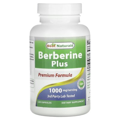 Best Naturals, Berberine Plus, 1000 mg, 120 capsules (500 mg per capsule)