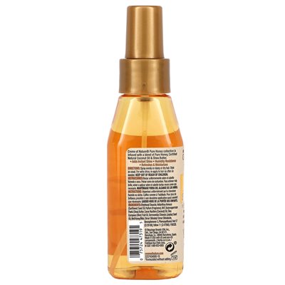 Creme of Nature, Pure Honey, Bez silikonowy lekka mgła, 4 fl oz (118 ml)