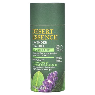 Desert Essence, Deodorant, Lavender Tea Tree, 2.25 oz (63 g) Desert Essence, Deodorant, Lavender Tea Tree, 2.25 oz (63 g)