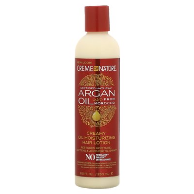 Creme of Nature, Certified Natural Argan Oil z Maroka, kremowy olej nawilżający z balsamą do włosów, 8,5 fl oz (250 ml) Creme of Nature, Certified Natural Argan Oil z Maroka, kremowy olej nawilżający z balsamą do włosów, 8,5 fl oz (250 ml)