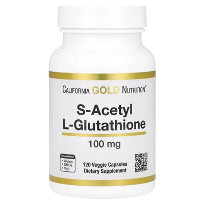 California Gold Nutrition, S-Acetyl L-Glutathion, 100 mg, 120 vegetarische Kapseln