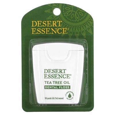Desert Essence, Oliwa z Drzewa Herbacianego do Nici dentystycznej, Woskowana, 50 jardów (45.7 m) Desert Essence, Oliwa z Drzewa Herbacianego do Nici dentystycznej, Woskowana, 50 jardów (45.7 m)