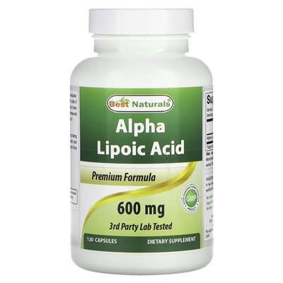 Best Naturals, Alpha Lipoic Acid, 600mg, 120 Capsules