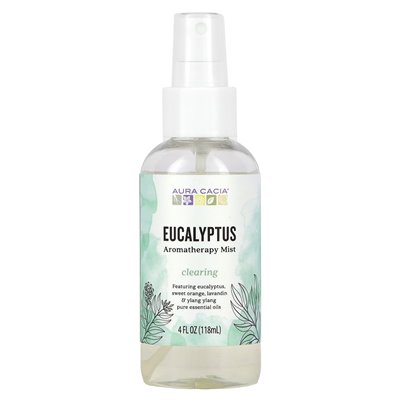 Aura Cacia, mgła aromaterapeutyczna, rozliczanie eukaliptusa, 4 fl oz (118 ml)