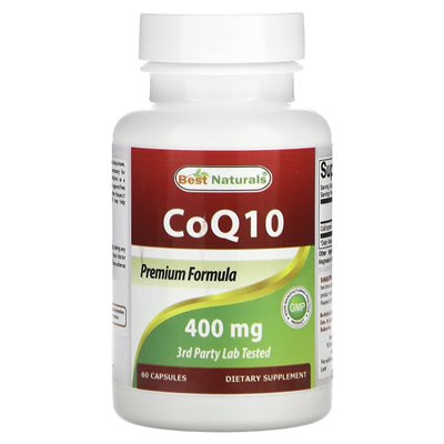 Best Naturals, COQ10, 400 mg, 60 kapsułek