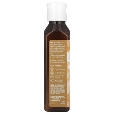 Aura Cacia, olej do pielęgnacji skóry, słodki migdał, 4 fl oz (118 ml)