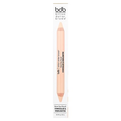 Beauty o wartości miliarda dolarów, brwi miliarda dolarów, ołówek z duetu brwi, korektor i rozświetlacz, 0,17 uncji (5 g) Beauty o wartości miliarda dolarów, brwi miliarda dolarów, ołówek z duetu brwi, korektor i rozświetlacz, 0,17 uncji (5 g)