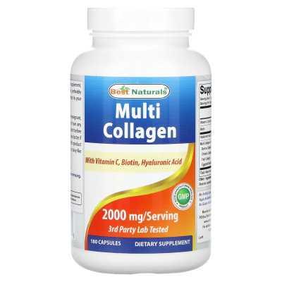 Best Naturals, Multi Collagen, 180 Kapseln