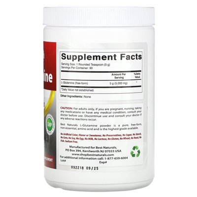 Best Naturals, L-Glutamin, 1 lb (454 g)