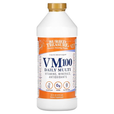 Buried Treasure, Liquid Advantage, VM100 Daily Multi, Orangenschale, 32 Fl Oz (976 ml)