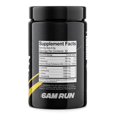 6.00 run, finish, soreness + fatigue recovery aid, lemon lime, 11.46 oz (325 g)