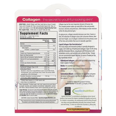 Applied Nutrition, Flüssiges Kollagen, Hautrevitalisierung, Tropische Erdbeere und Kiwi, 10 Liquid Destroyers, 3,35 fl oz (10 Applied Nutrition, Flüssiges Kollagen, Hautrevitalisierung, Tropische Erdbeere und Kiwi, 10 Liquid Destroyers, 3,35 fl oz (10