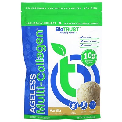 Biotrust, Ageless Multi-Collagen®, Vanilla, 8.69 oz (246 g)