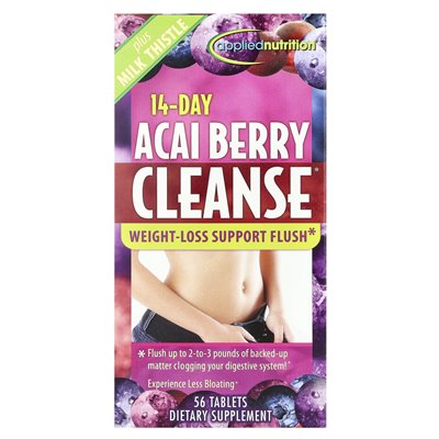 Applied Nutrition, 14-dniowy Acai Berry Cleanse®, 56 tabletek