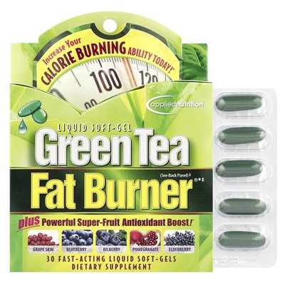Applied Nutrition, Green Tea Fat Burner®, 30 Fast Acting Liquid Soft Irons