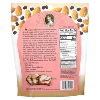 Almondina, bites migdałowe, oryginał, 5 uncji (142 g) Almondina, bites migdałowe, oryginał, 5 uncji (142 g)