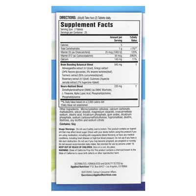 Stosowane odżywianie, zdrowy mózg All-Day Focus®, 50 tabletek Stosowane odżywianie, zdrowy mózg All-Day Focus®, 50 tabletek