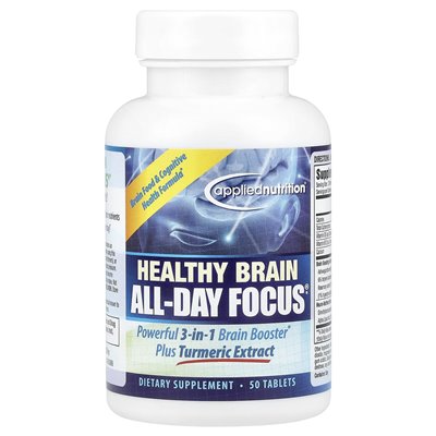 Stosowane odżywianie, zdrowy mózg All-Day Focus®, 50 tabletek Stosowane odżywianie, zdrowy mózg All-Day Focus®, 50 tabletek