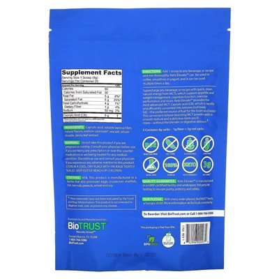 Biotrust, Keto Elevate, C8 MCT Powder, francuska wanilia, 6,3 uncji (181 g) Biotrust, Keto Elevate, C8 MCT Powder, francuska wanilia, 6,3 uncji (181 g)
