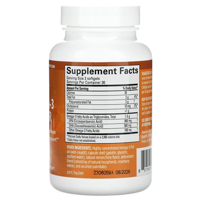 Brainmd, Omega-3 Power, 60 miękkich