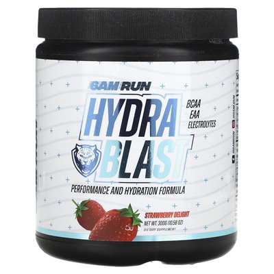 6 rano Run, Hydra Blast, Strawberry Delight, 10,58 uncji (300 g)