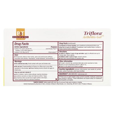 Bolericke & Tafel, Triflora® Arthitis Gel, 2,75 uncji (77 g) Bolericke & Tafel, Triflora® Arthitis Gel, 2,75 uncji (77 g)