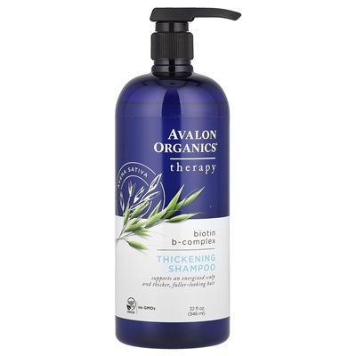 Avalon Organics, Pogrubiający Szampon, Biotyn B-Kompleks, 32 uncji (946 ml)