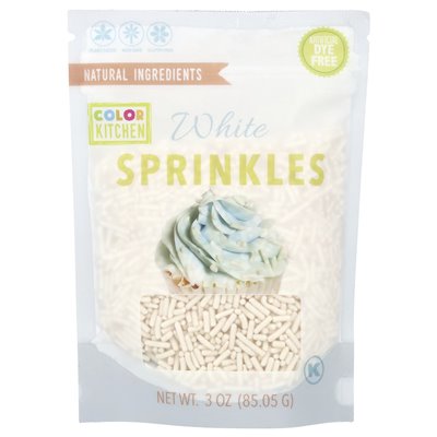 Colorkitchen, białe posypki, 3 uncje (85,05 g)