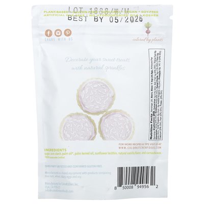 Colorkitchen, białe posypki, 3 uncje (85,05 g)