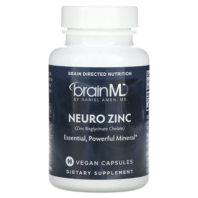 Brainmd, Neuro Cync (chelate bisglicynianu cynku), 90 wegańskich kapsułek