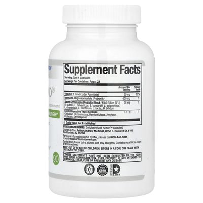 Arthur Andrew Medical, Syntol AMD®, Erweiterte Mikroflora-Abgabe, 90 Kapseln Arthur Andrew Medical, Syntol AMD®, Erweiterte Mikroflora-Abgabe, 90 Kapseln