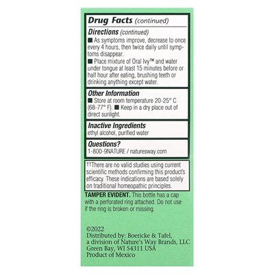 Bolericke & Tafel, oral ivy, 1 fl Oz (29 ml)