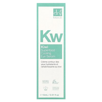 Dr Botanicals, Superfood Cooling Eye Serum, Kiwi, 0,51 Fl Oz (15 ml) Dr Botanicals, Superfood Cooling Eye Serum, Kiwi, 0,51 Fl Oz (15 ml)