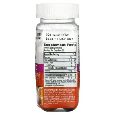Align Probiotics, Dualbiotic, Prebiotyk + Probiotyk, Naturalny Owocowy, 60 Żelki Align Probiotics, Dualbiotic, Prebiotyk + Probiotyk, Naturalny Owocowy, 60 Żelki