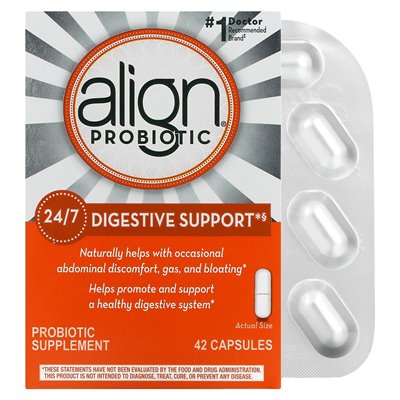 Wyrównaj probiotyki, wsparcie trawienne 24/7, suplement probiotyczny, 4 mg, 42 kapsułki