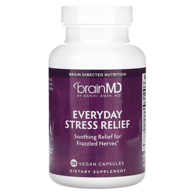 Brainmd, Tägliche Stresslinderung, 120 vegane Kapseln