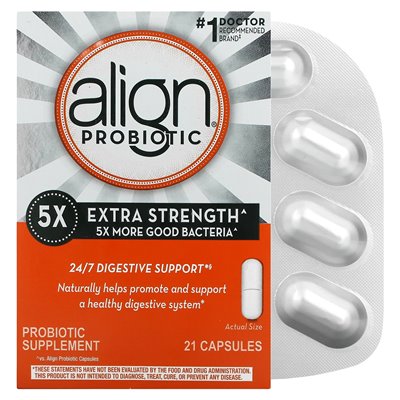 Balance Probiotics, 24/7 Digestive Support, Probiotic Supplement, Extra Strength, 17.5mg, 21 Capsules