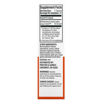 Balance Probiotics, Verdauungsunterstützung rund um die Uhr, probiotische Ergänzung, extra stark, 17,5 mg, 21 Kapseln