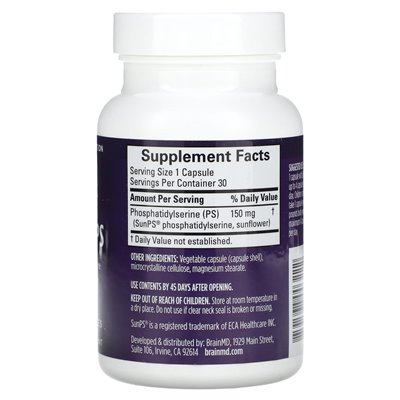 Brainmd, Neuro-PS, 30 vegane Kapseln