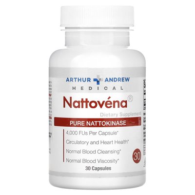 Arthur Andrew Medical, Nattovena, reine Nattokinase, 4000 FUS, 30 Kapseln