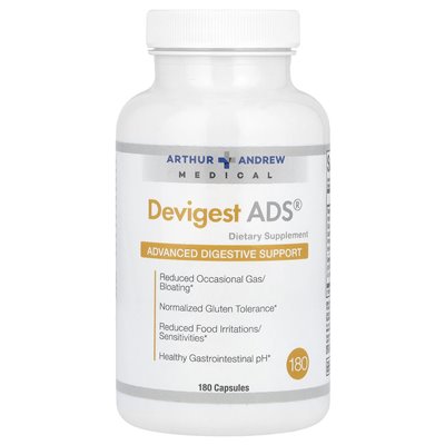 Arthur Andrew Medical, Devigest Ads®, Advanced Trawestive Support, 180 kapsułek Arthur Andrew Medical, Devigest Ads®, Advanced Trawestive Support, 180 kapsułek