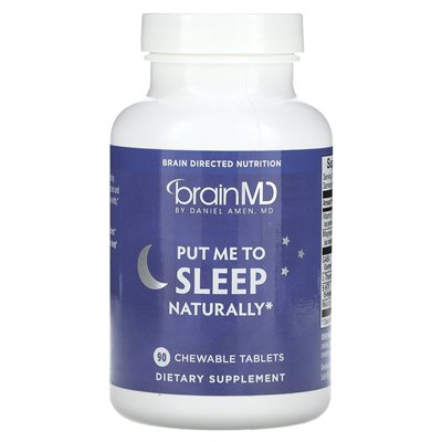 Brainmd, połóż mnie na naturalnie, 90 tabletek do żucia