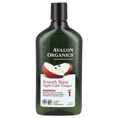 Avalon Organics, szampon, gładki połysk, krok 1, ocet jabłkowy, 11 Fl Oz (325 ml) Avalon Organics, szampon, gładki połysk, krok 1, ocet jabłkowy, 11 Fl Oz (325 ml)