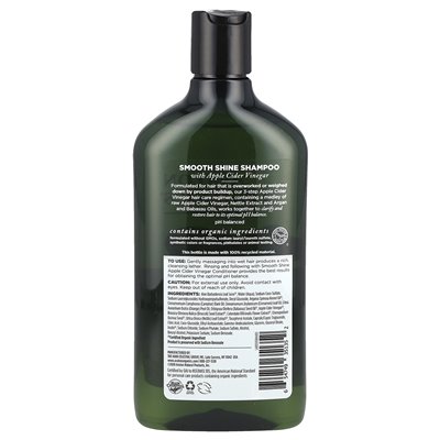 Avalon Organics, szampon, gładki połysk, krok 1, ocet jabłkowy, 11 Fl Oz (325 ml) Avalon Organics, szampon, gładki połysk, krok 1, ocet jabłkowy, 11 Fl Oz (325 ml)