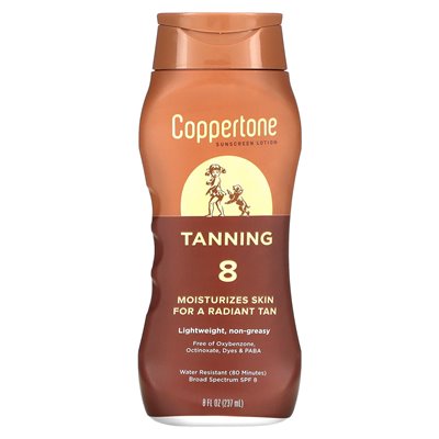 Coppertone, opalanie, balsam przeciwsłoneczny, SPF 8, 8 Fl Oz (237 ml) Coppertone, opalanie, balsam przeciwsłoneczny, SPF 8, 8 Fl Oz (237 ml)