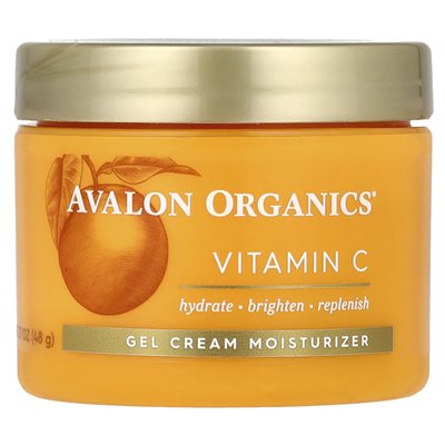 Avalon Organics, witamina C, krem ​​żelowy, 1,7 uncji (48 g)
