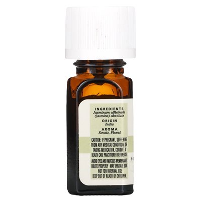 Aura Cacia, 100% czysty olejk eteryczny, jaśminowa bezwzględna, 0,125 fl oz (3,7 ml)