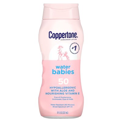 Coppertone, balsam przeciwsłoneczny, Water Babies, SPF 50, 8 Fl Oz (237 ml) Coppertone, balsam przeciwsłoneczny, Water Babies, SPF 50, 8 Fl Oz (237 ml)