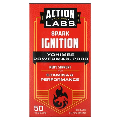 Action Labs, dla mężczyzn, Spark Ignition, 50 Vegcaps